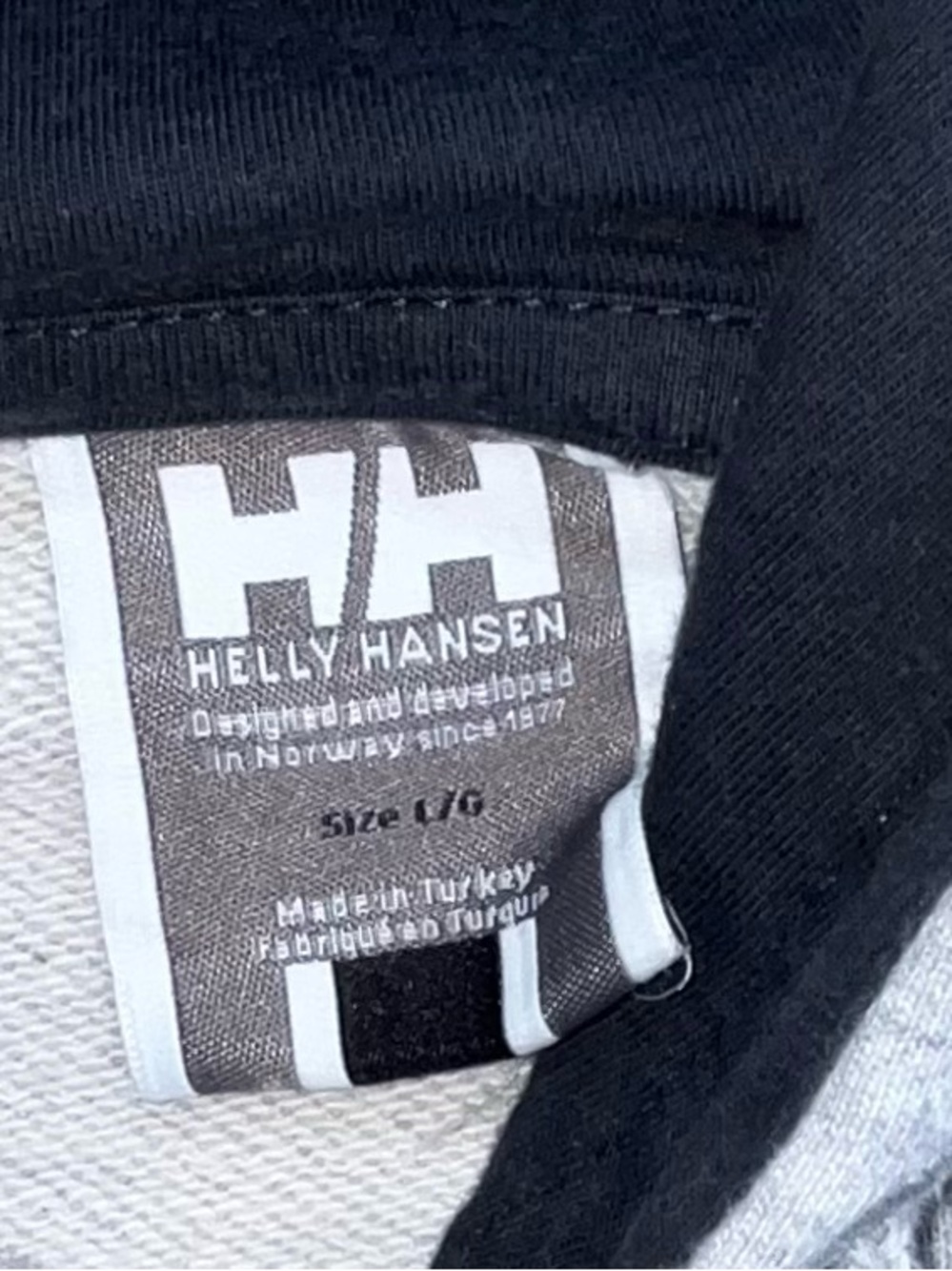 Hh (Helly Hansen) Logo Hoodie Size Large View 3